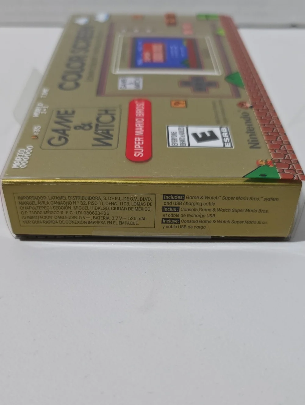 NIB Nintendo Game & Watch Super Mario Bros. Gold Color Screen